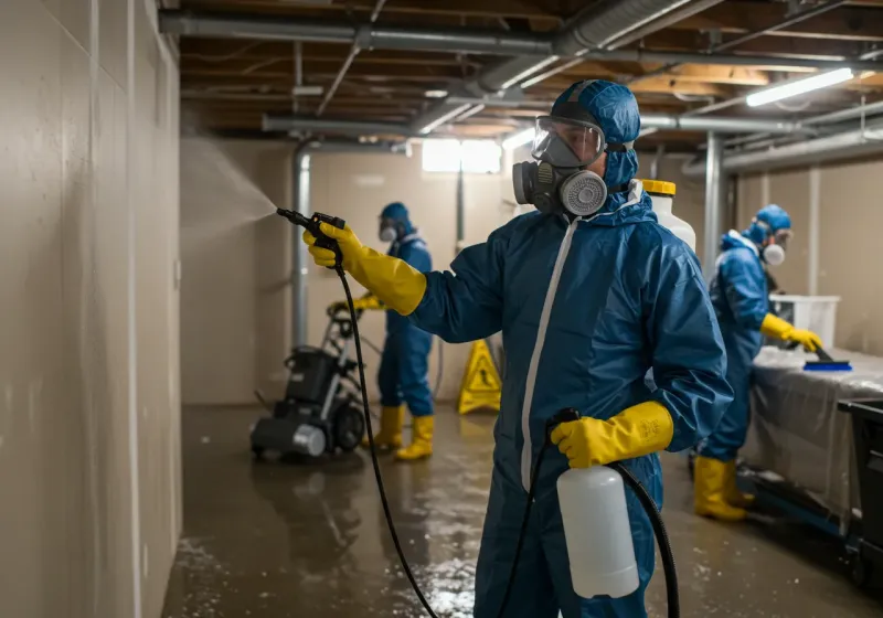 Basement Sanitization and Antimicrobial Treatment process in Boardman, OR